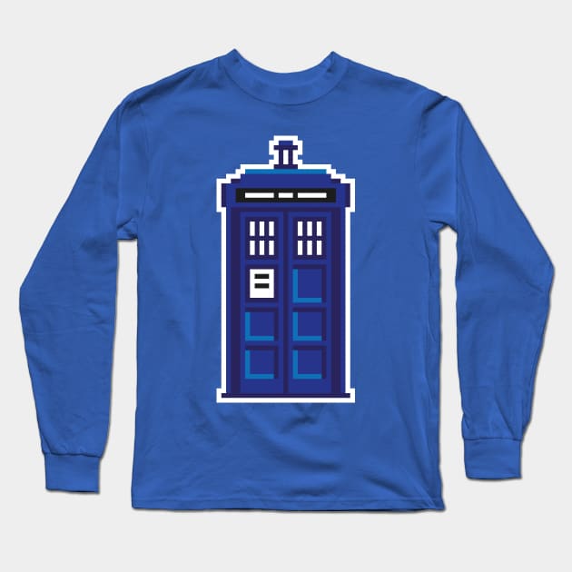 Tardis Long Sleeve T-Shirt by DarkChoocoolat